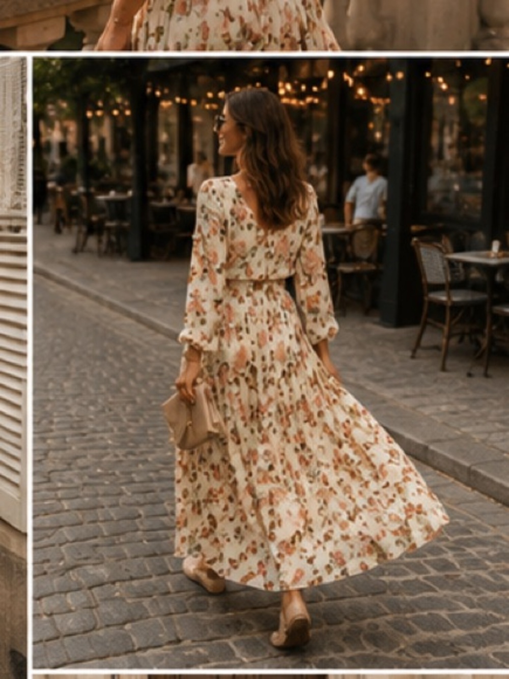 Zara print dress bloggers favorite